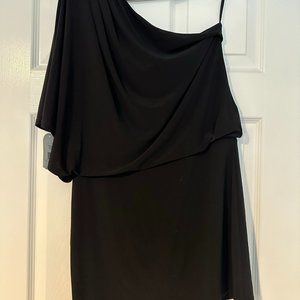 Off-the Should Black cocktail dress